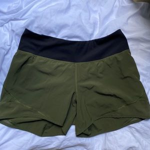 Old navy olive green and black athletic shorts